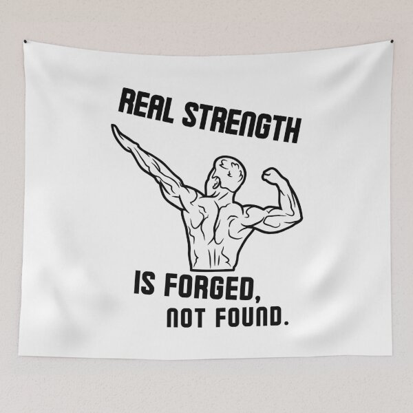 Item preview, Real strength is forged, not found. -  strong back designed and sold by Weknes.