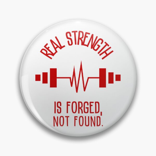 Item preview, Real strength is forged, not found. - barbell of life red designed and sold by Weknes.