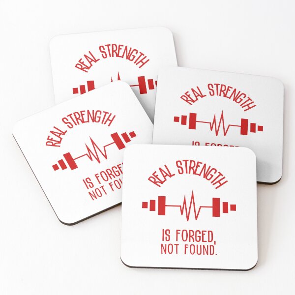 Item preview, Real strength is forged, not found. - barbell of life red designed and sold by Weknes.