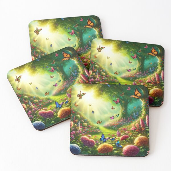 Item preview, Enchanted Garden Gleaming with Dawn's First Light designed and sold by ArtComixHaven.