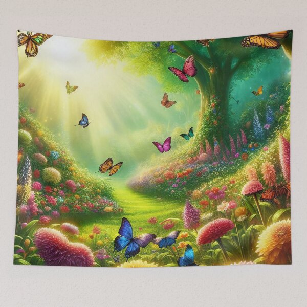 Item preview, Enchanted Garden Gleaming with Dawn's First Light designed and sold by ArtComixHaven.