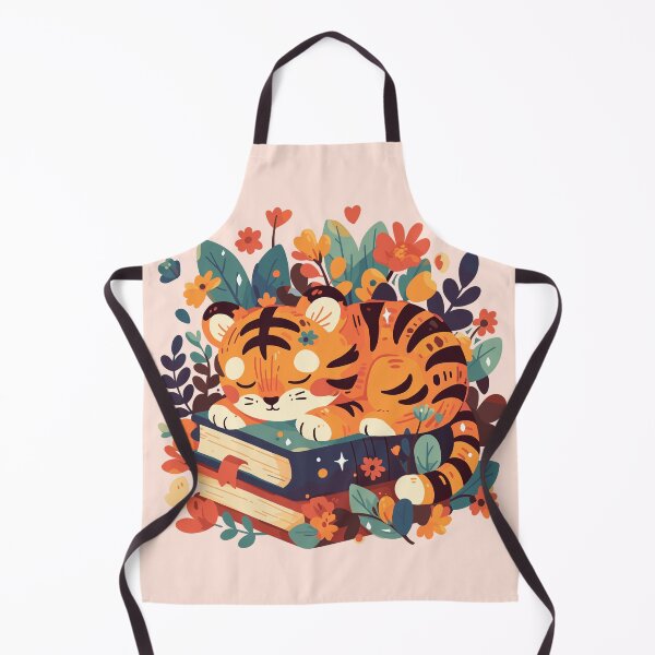 Item preview, Cute Bookish Tiger designed and sold by RetroPrints.