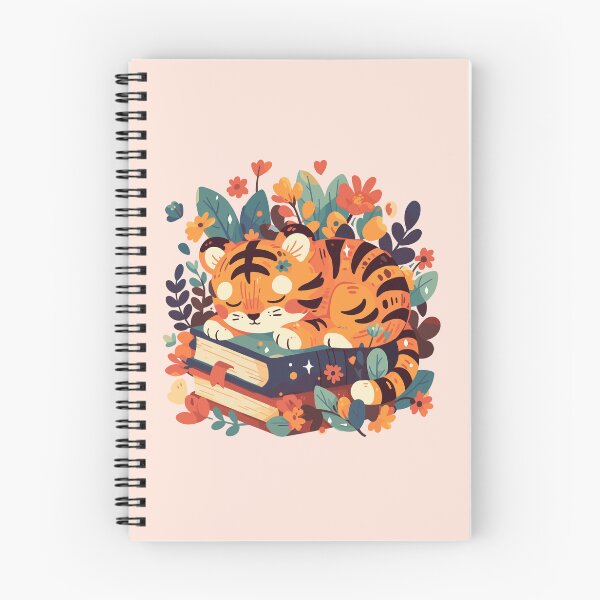 Item preview, Cute Bookish Tiger designed and sold by RetroPrints.