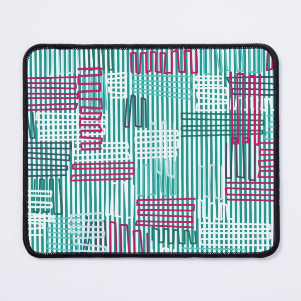 Item preview, Teal and Pink Crinkle Line Geometric  designed and sold by Sharon Schwalbe.