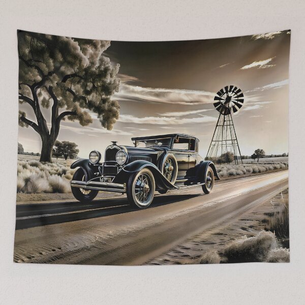 Item preview, The sunset of a Classic Car. designed and sold by PixelCraftDSG.