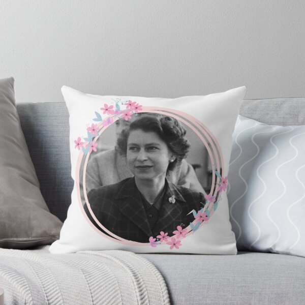 Item preview, Queen Elizabeth II floral print designed and sold by cceridwenx.