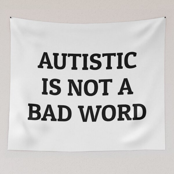 Item preview, Autistic Is Not A Bad Word - embrace neurodiversity designed and sold by Inspirationmotivation.