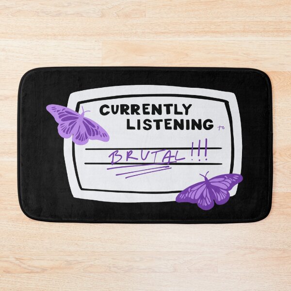 Item preview, Currently Listening to Brutal Composition Notebook Sticker designed and sold by notastranger.