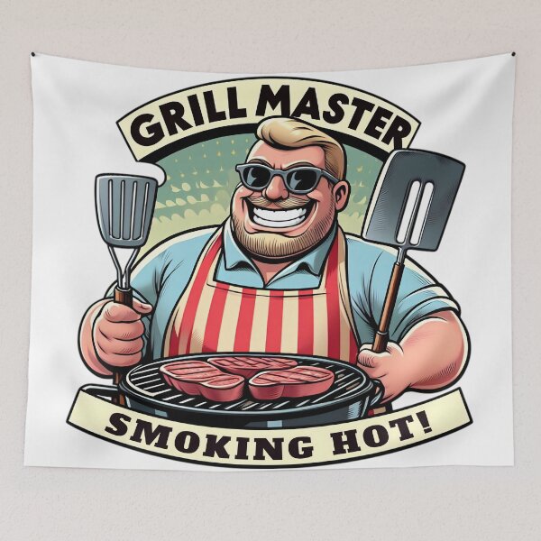 Item preview, Grill Master Dad Smoking Hot designed and sold by SportsT-Shirts.