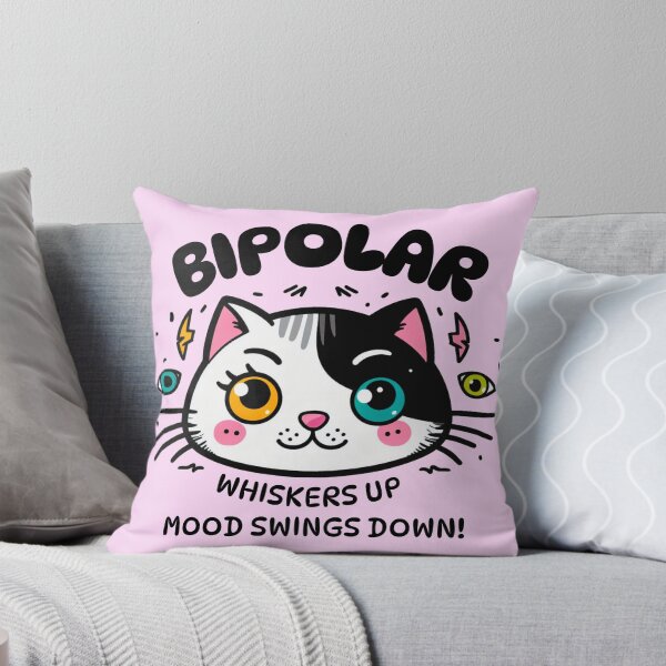 Item preview, Bipolar Cat Kawaii Funny Design  designed and sold by AryaSubramanian.