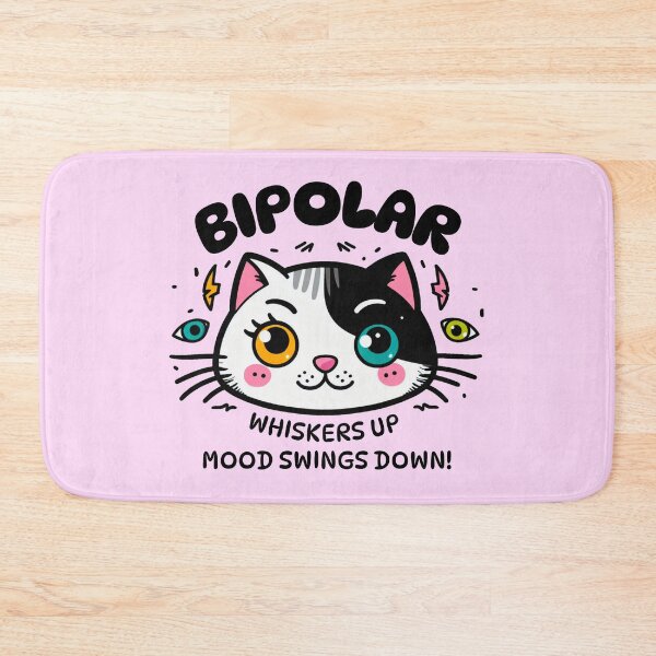 Item preview, Bipolar Cat Kawaii Funny Design  designed and sold by AryaSubramanian.