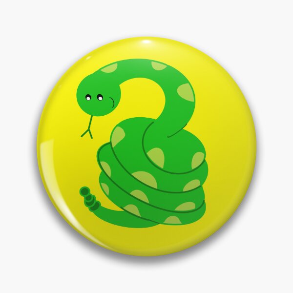 Item preview, Bold and Bright Green Snake designed and sold by LiaIsabellaArt.