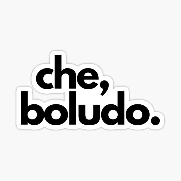 Vista previa del artículo con la obra «Che boludo», diseñado y vendido por WuweiDG.