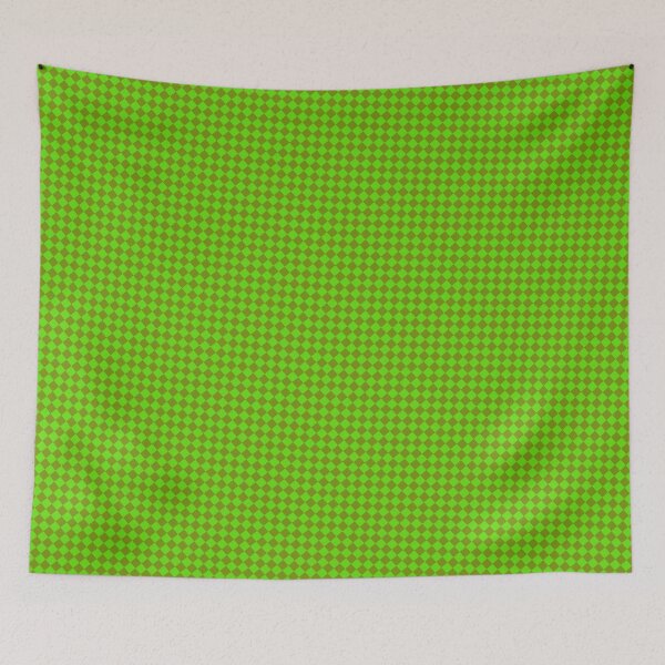 Item preview, Green & Brown Checkers Tiled Checkerboard Repeat Square Pattern designed and sold by Alchemy-A-La-G.