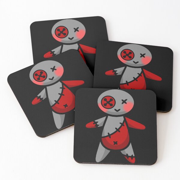 Item preview, VooDoo Doll Boy  design with stiches and button eyes designed and sold by Hikari Aki Arts.