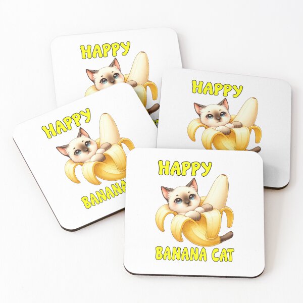 Item preview, Happy Banana Cat designed and sold by MysticOzzy.