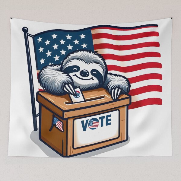 Item preview, Voting sloth 2024 designed and sold by Busaab.