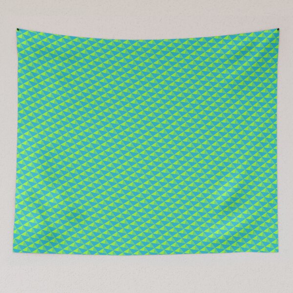 Item preview, Green Tricolor Origami Bird Geometry Triangle Party Pattern designed and sold by Alchemy-A-La-G.