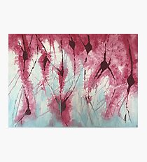 purple electric neurons storm Photographic Print