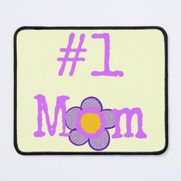 Item preview, Number One Mom (purple flower) designed and sold by Cloud-Boy.