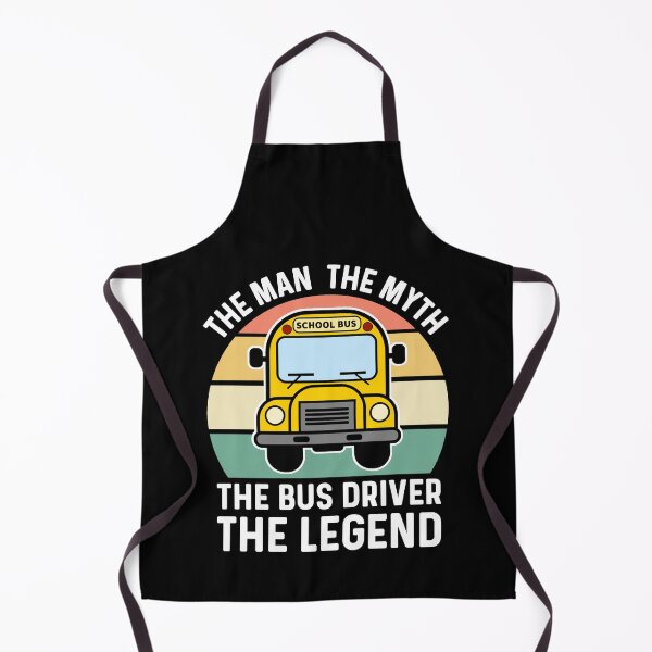 Item preview, The Man The Myth The Bus Driver The Legend, Transportation Icon Retro Tribute designed and sold by Sunserize Designs.