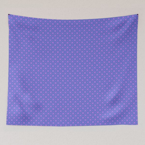 Item preview, Teal & Purple Mandala Flower Sacred Geometry Party Pattern designed and sold by Alchemy-A-La-G.