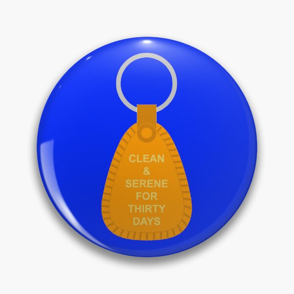 Item preview, Orange 30 Days Clean and Serene NA Keytag designed and sold by 10slash1.