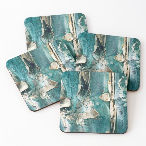 Item preview, Sea Foam Green And Aqua Abstract Tree Bark  designed and sold by DEC02.