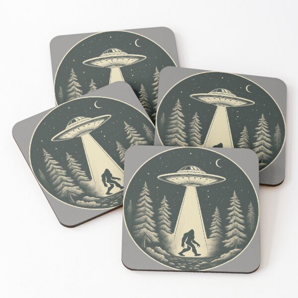 Item preview, Vintage Bigfoot UFO Abduction designed and sold by WolfeTEES.