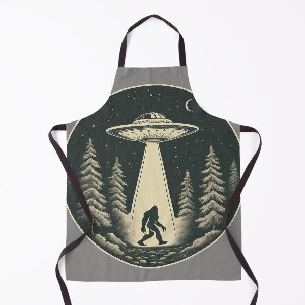 Item preview, Vintage Bigfoot UFO Abduction designed and sold by WolfeTEES.