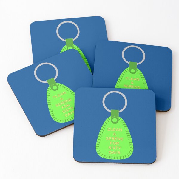 Item preview, Green 60 Days Clean and Serene NA Keytag designed and sold by 10slash1.