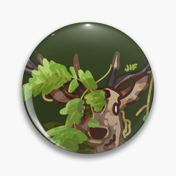 Item preview, #071 Deer with Leaves on its face designed and sold by Jasmine Froley.