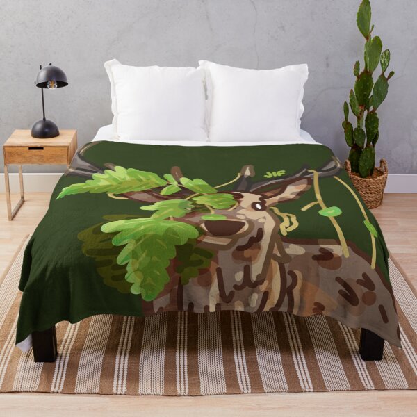 Item preview, #071 Deer with Leaves on its face designed and sold by Jasmine Froley.