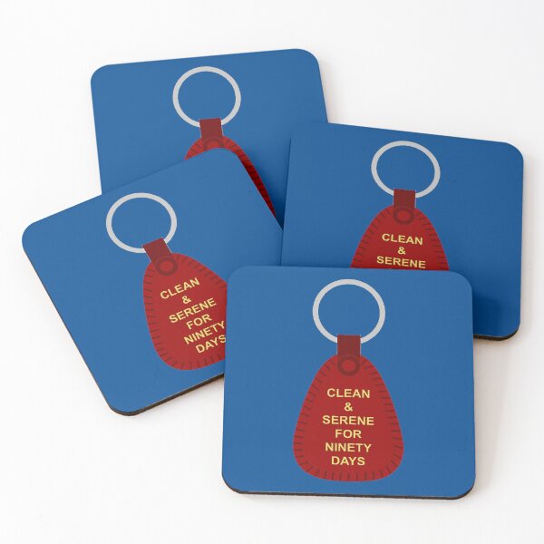 Item preview, Red 90 Days Clean and Serene NA Keytag designed and sold by 10slash1.