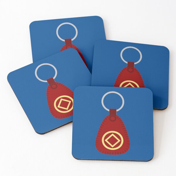 Item preview, Red Key Tag with NA Diamond - 90 Days Clean and Serene designed and sold by 10slash1.