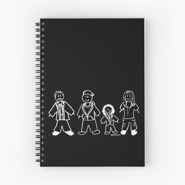 Item preview, Hoffman, John, Billy, Amanda White Outline designed and sold by RoserinArt.