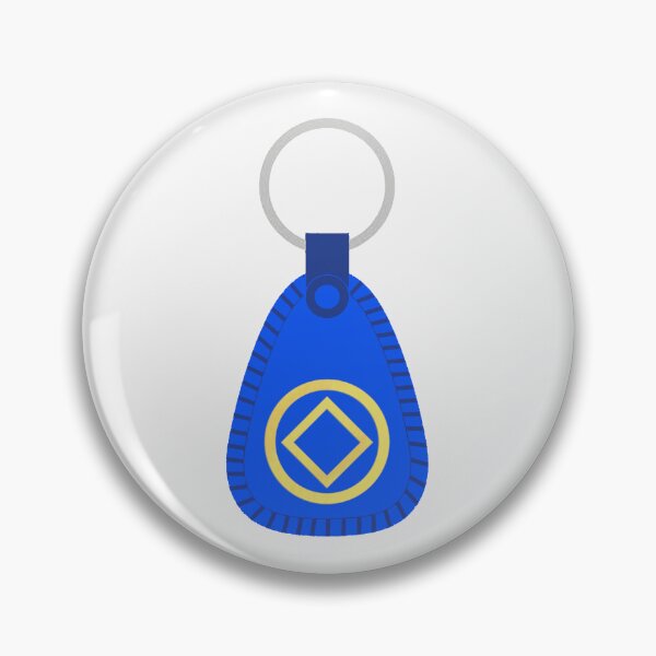Item preview, Blue Key Tag with NA Diamond - 6 Months Clean and Serene designed and sold by 10slash1.
