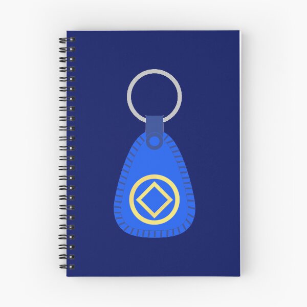 Item preview, Blue Key Tag with NA Diamond - 6 Months Clean and Serene designed and sold by 10slash1.