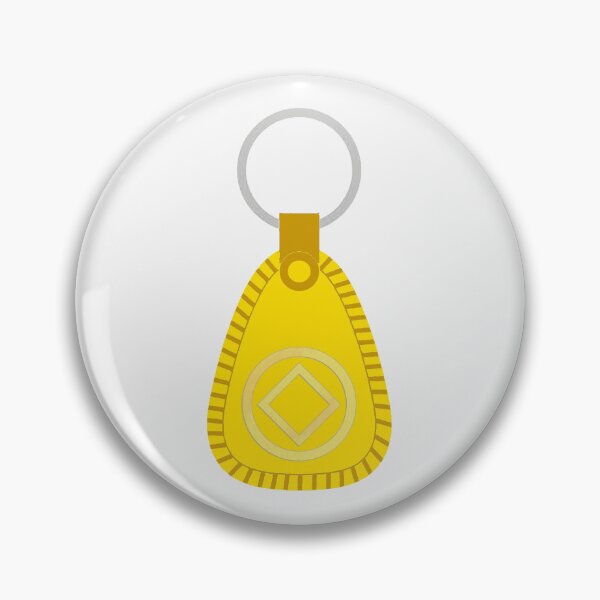 Item preview, Yellow Key Tag with NA Diamond - 9 Months Clean and Serene designed and sold by 10slash1.