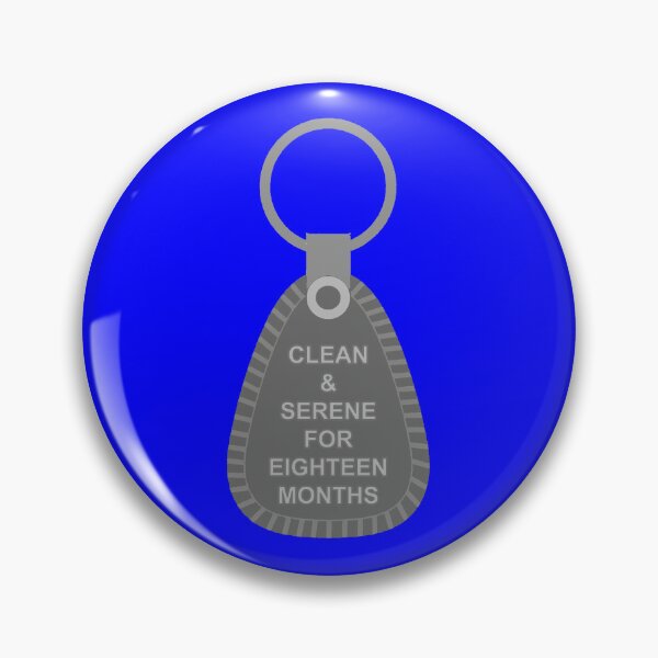 Item preview, Gray 18 Months Clean and Serene NA Keytag designed and sold by 10slash1.