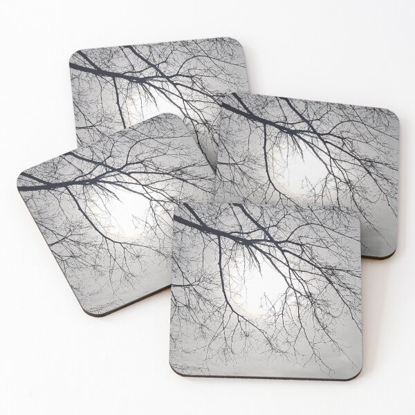 Item preview, Bare Tree Branches Capturing the Autumn Moon designed and sold by WhiteSoftPetals.