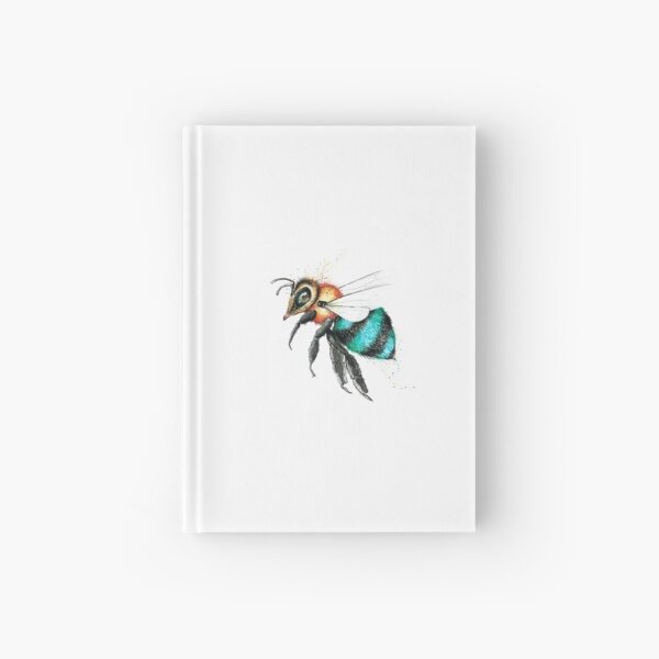 Little Blue Bee Hardcover Journal