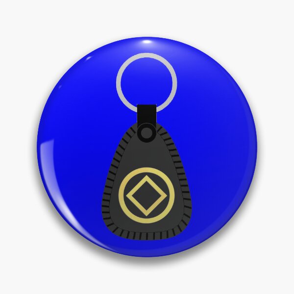 Item preview, Black Key Tag with NA Diamond - Multiple Years Clean and Serene designed and sold by 10slash1.