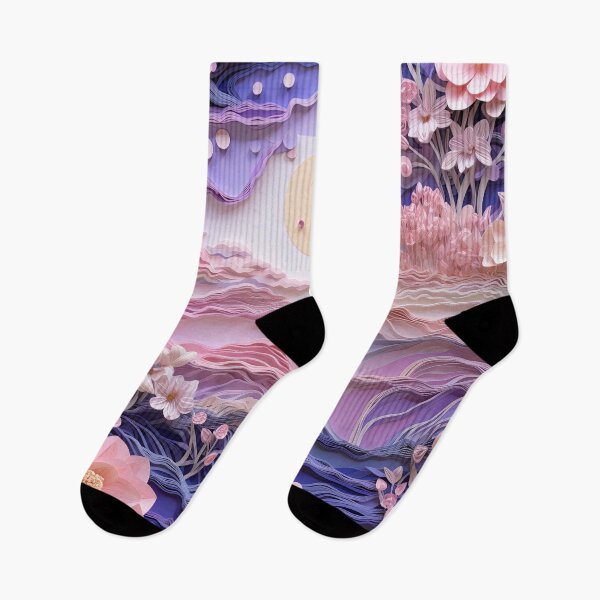 Item preview, Layered Golden Floral Sunset Pattern designed and sold by bubblegoth.