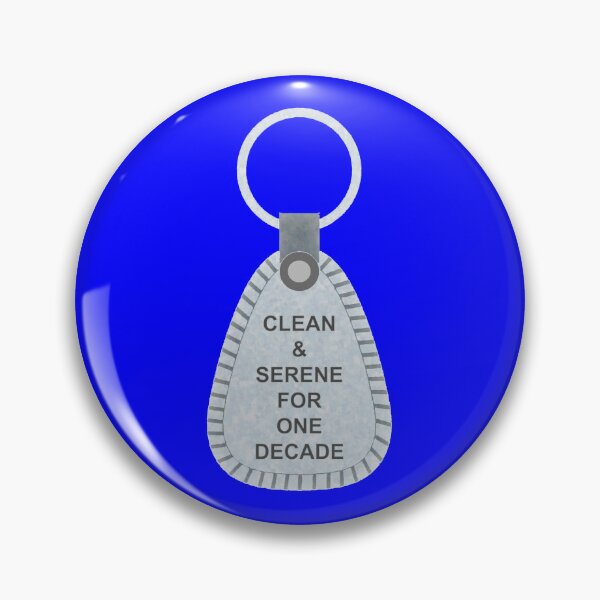 Item preview, Granite 1 Decade Clean and Serene NA Keytag - 10 Years Clean designed and sold by 10slash1.