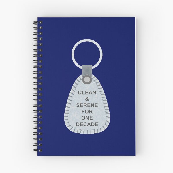 Item preview, Granite 1 Decade Clean and Serene NA Keytag - 10 Years Clean designed and sold by 10slash1.