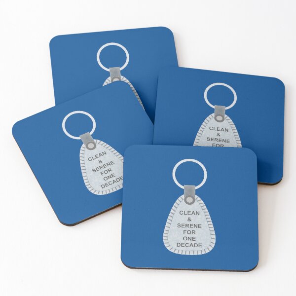 Item preview, Granite 1 Decade Clean and Serene NA Keytag - 10 Years Clean designed and sold by 10slash1.