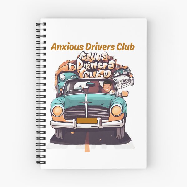 Item preview, Copy of Anxious Drivers Club Funny design designed and sold by Modern-Tropical.