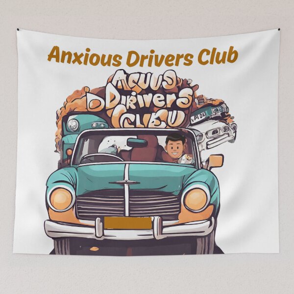 Item preview, Copy of Anxious Drivers Club Funny design designed and sold by Modern-Tropical.