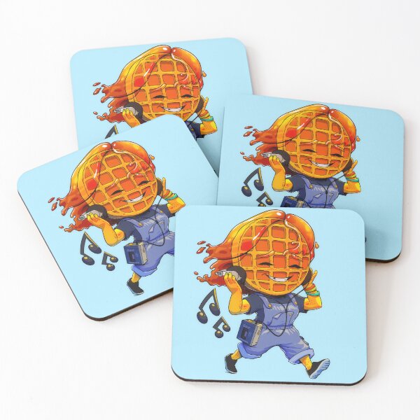 Item preview, Waffle girl with a walkman designed and sold by BreakfastKnight.